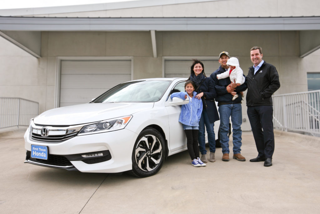 The Rangels with their 2017 Honda Accord EX-L from First Texas! 